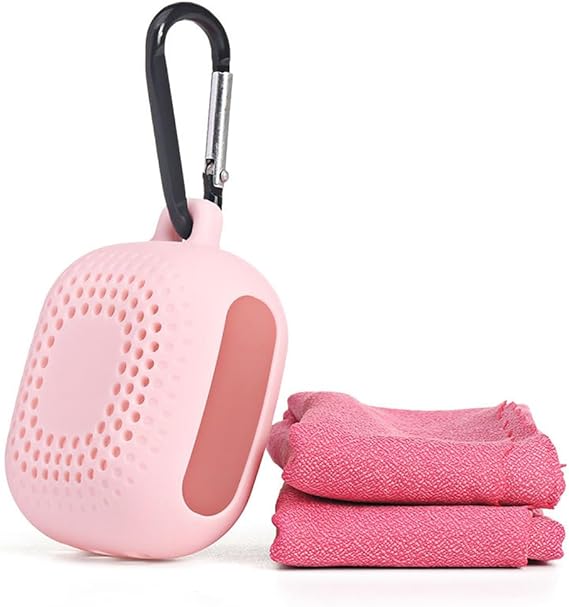 AKOAK Quick Dry Microfiber Towel with Portable Silicone Case