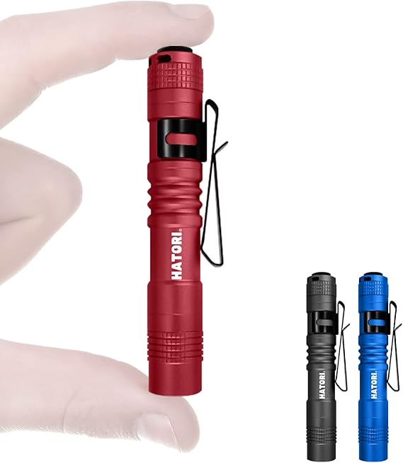 HATORI Bright Mini LED Pen Light Powerful Pocket Flashlight