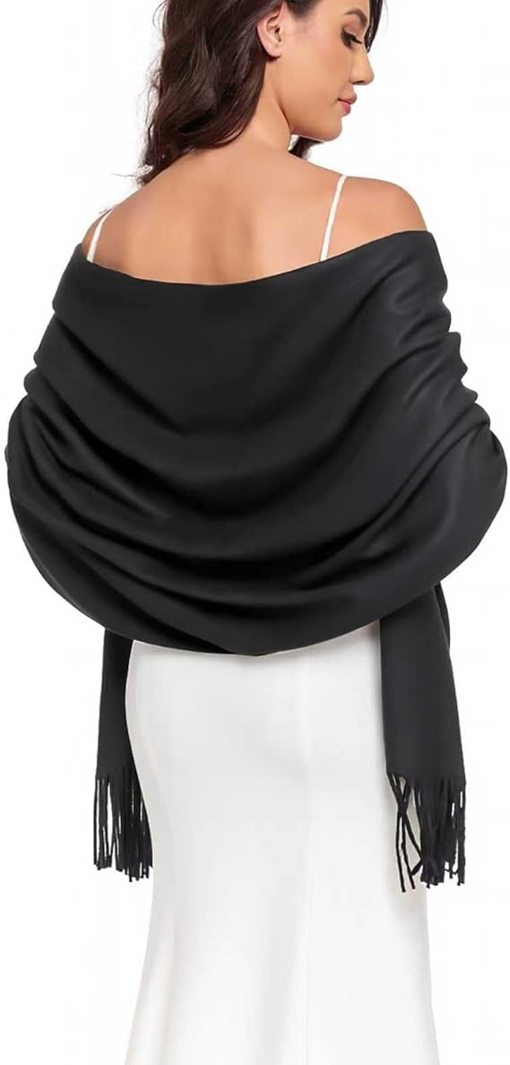 Luxurious Pashmina Wraps for Elegant Evening Dresses