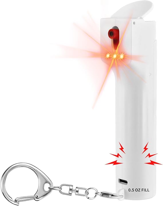 3in1 Womens Safety Pepper Gel Alarm Strobe