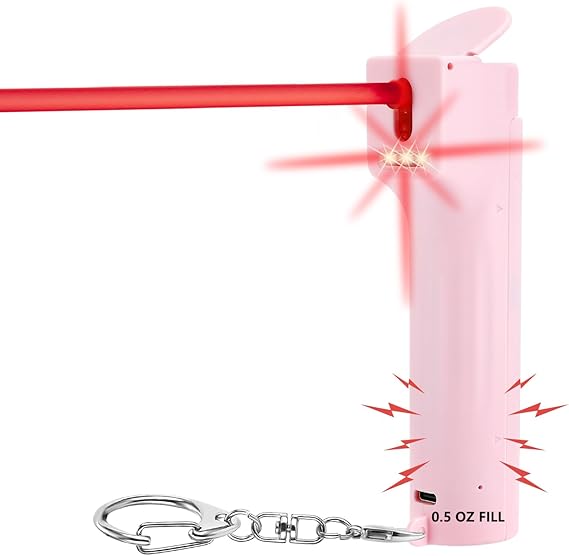 3in1 Womens Safety Pepper Gel Alarm Strobe