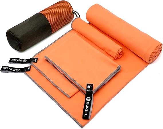 Eunzel Quick Dry Camping Towel 3Pack Army Green