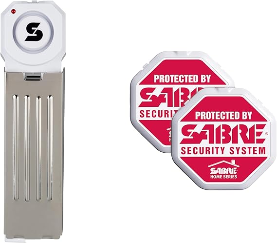 SABRE 120dB Wedge Door Stop Alarm Loud Wireless Security