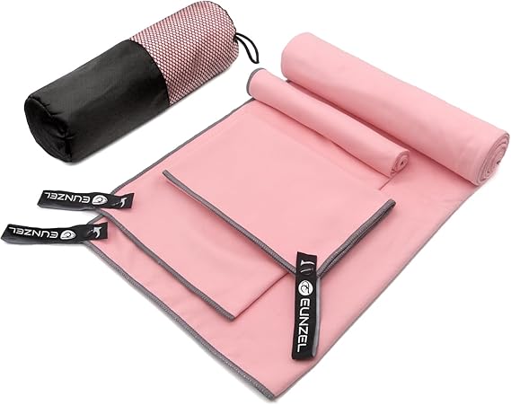 Eunzel Quick Dry Camping Towel 3Pack Army Green