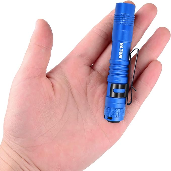 HATORI Bright Mini LED Pen Light Powerful Pocket Flashlight