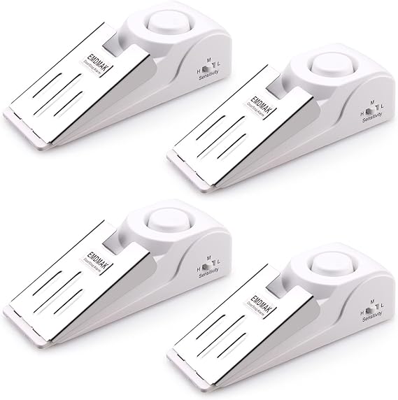 EMDMAK Door Stop Alarm 120dB Siren Pack of 2