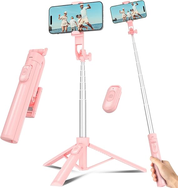 50 Extendable Selfie Stick Tripod with Remote for iPhone