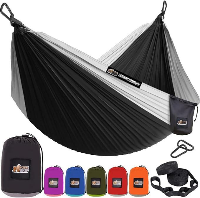 Gorilla Grip Durable 400lb Camping Hammock Blue 9x45 FT