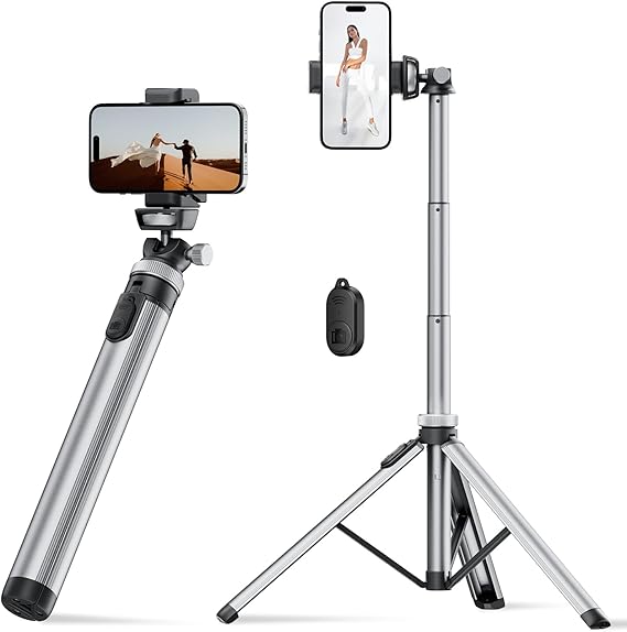 EUCOS 62 Phone Tripod iPhoneAndroid Stand  Selfie Stick
