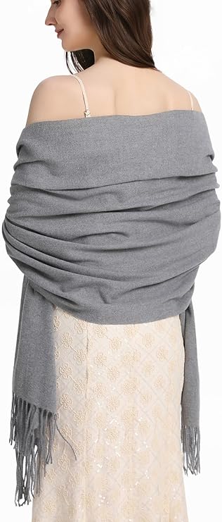 Luxurious Pashmina Wraps for Elegant Evening Dresses