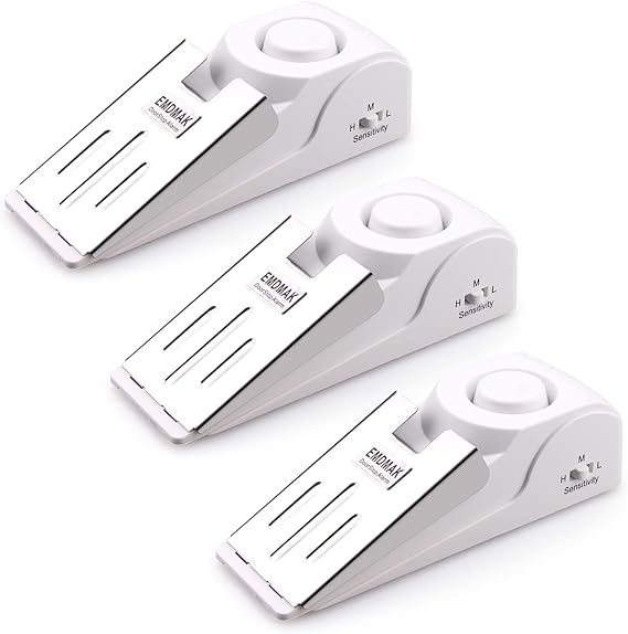 EMDMAK Door Stop Alarm 120dB Siren Pack of 2