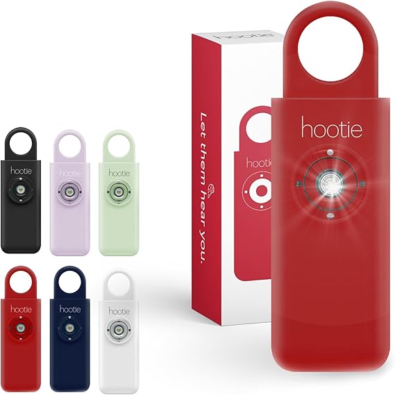 Hootie Personal Safety Alarm 130dB Siren Strobe Keychain
