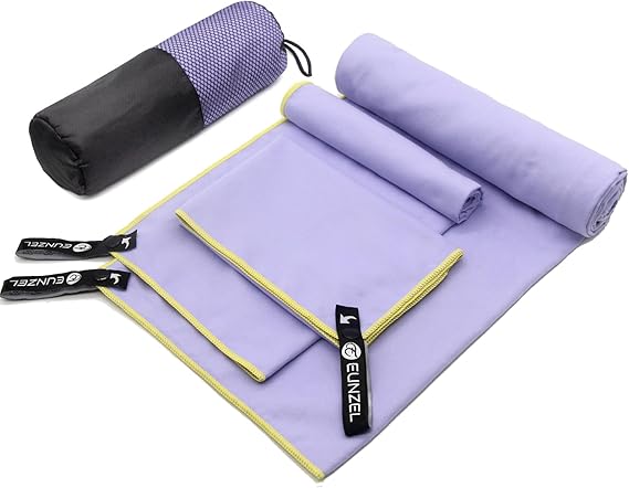 Eunzel Quick Dry Camping Towel 3Pack Army Green