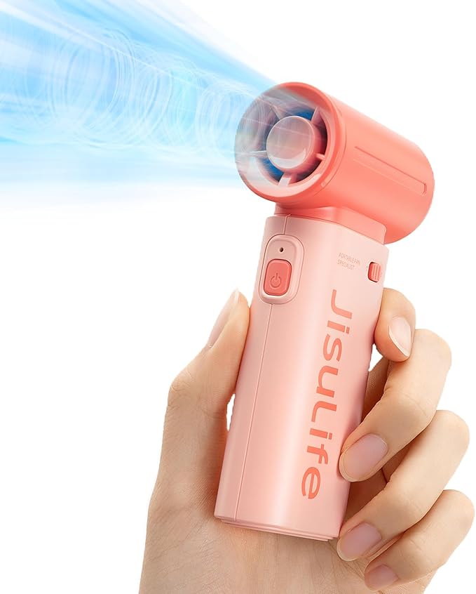 JISULIFE Life9 Turbo Handheld Fan 18H Max Cooling 5 Gear Power