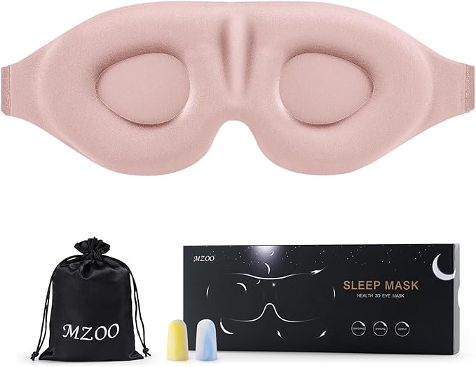 MZOO Luxury ZeroPressure 3D Sleep Mask for All