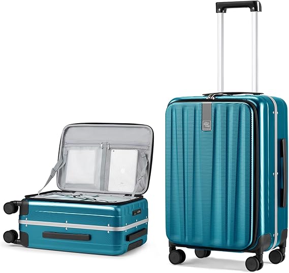 Hanke 20 Hard Shell CarryOn TopOpening TSA Blue