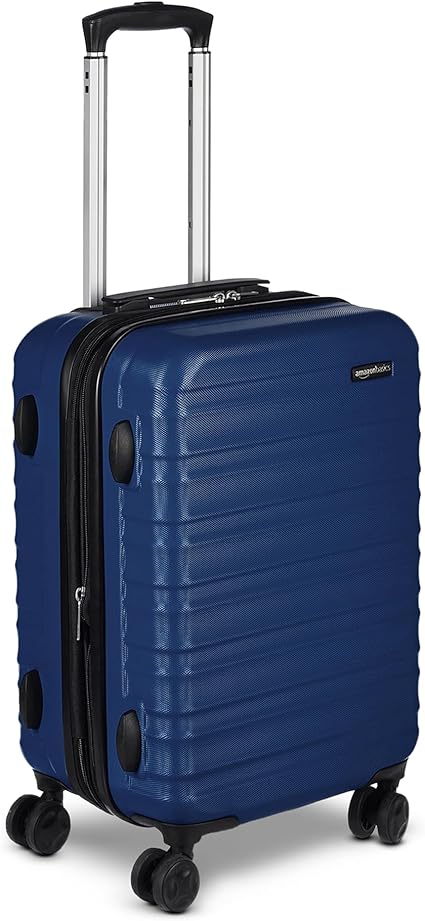 Amazon Basics Rose Gold Expandable Hardside CarryOn Luggage