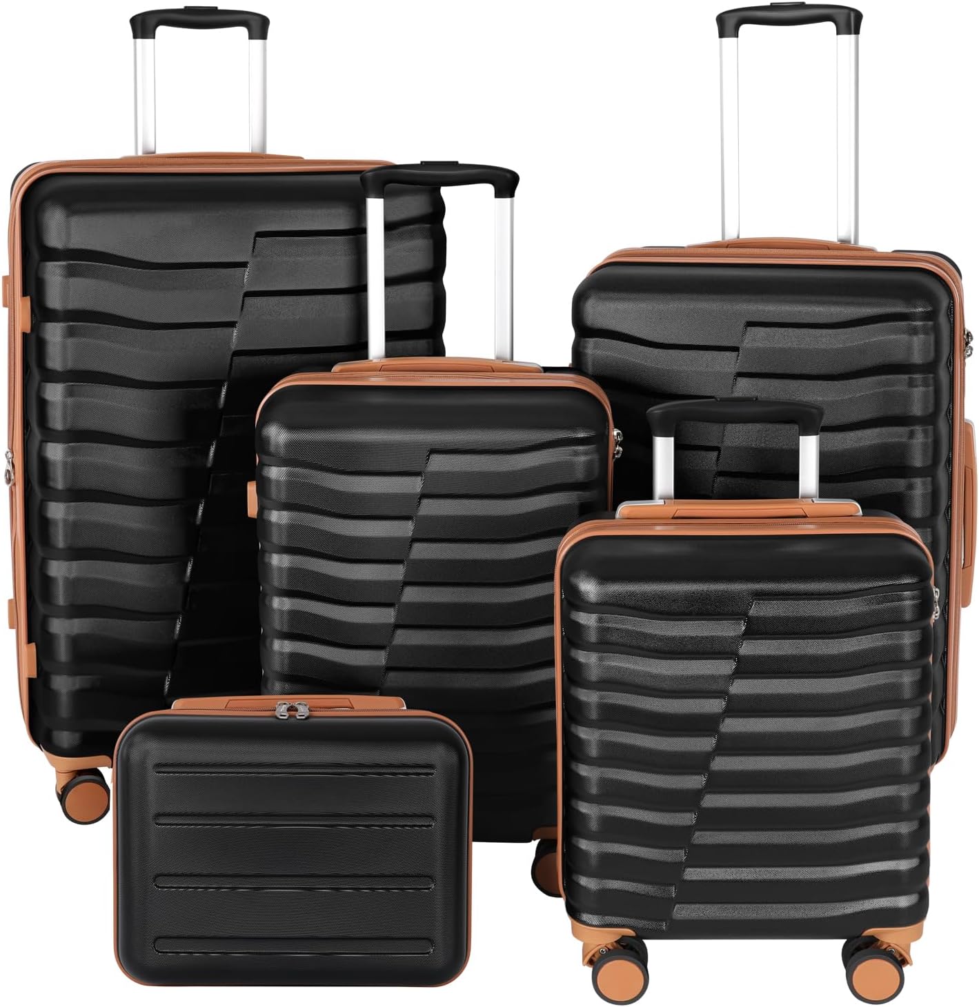 Lightweight Hardshell Spinner Luggage Set TSA Lock Avocado Green