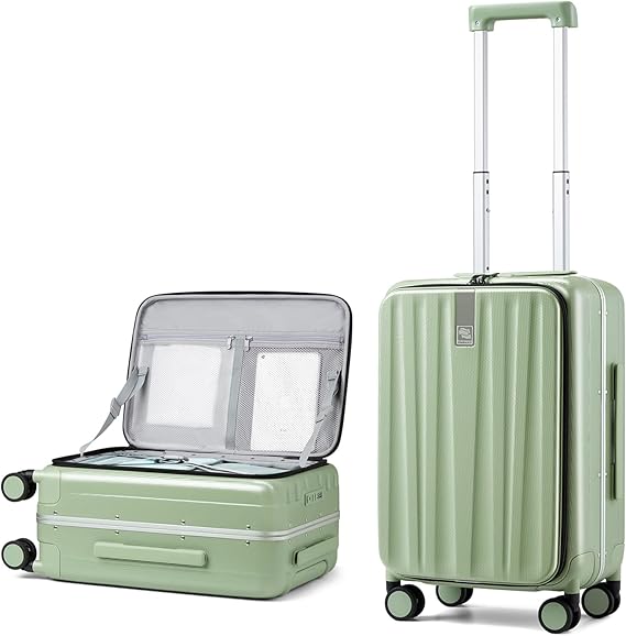 Hanke 20 Hard Shell CarryOn TopOpening TSA Blue