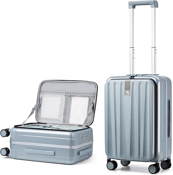 Hanke 20 Hard Shell CarryOn TopOpening TSA Blue