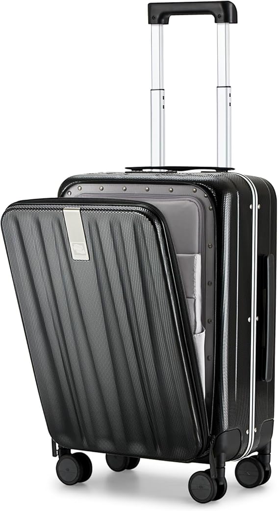 Hanke 20 Hard Shell CarryOn TopOpening TSA Blue