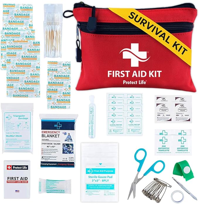 100Piece Survival First Aid Kit Home Travel Outdoors