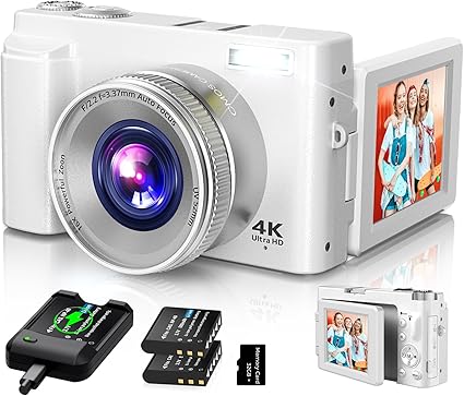 2024 48MP 4K Vlogging Camera Autofocus 16X Zoom Flip Screen