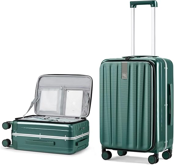 Hanke 20 Hard Shell CarryOn TopOpening TSA Blue