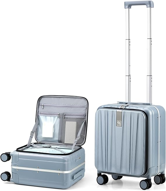 Hanke 20 Hard Shell CarryOn TopOpening TSA Blue