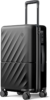 NINETYGO Onyx Black 20 Lightweight CarryOn Luggage