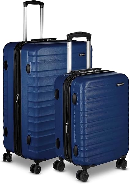 Amazon Basics Rose Gold Expandable Hardside CarryOn Luggage