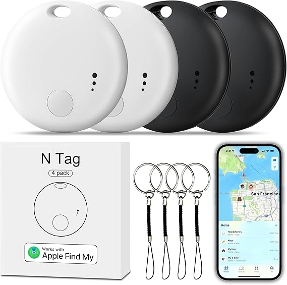 Tracker Tag 4Pack Find Keys Wallet Luggage iOS