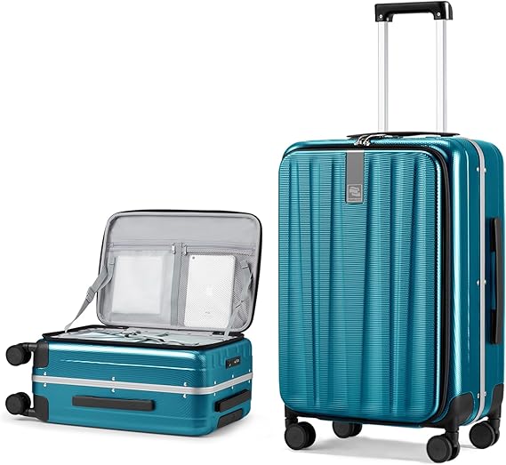 Hanke 20 Hard Shell CarryOn TopOpening TSA Blue