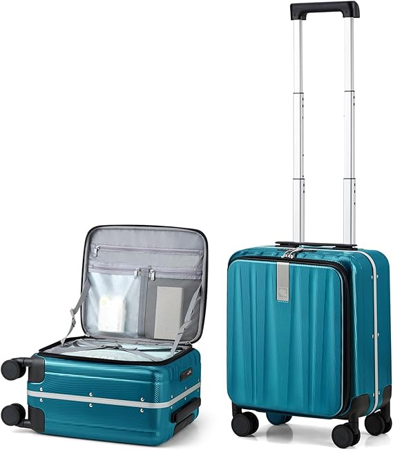 Hanke 20 Hard Shell CarryOn TopOpening TSA Blue