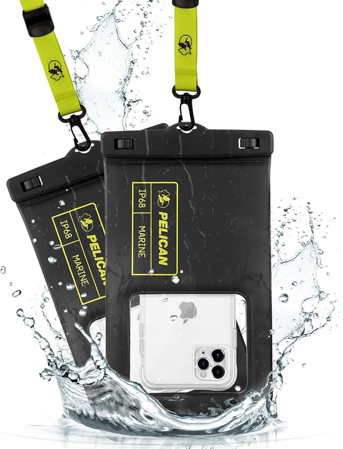 Pelican Waterproof Phone Pouches Float Protect Travel 2Pack