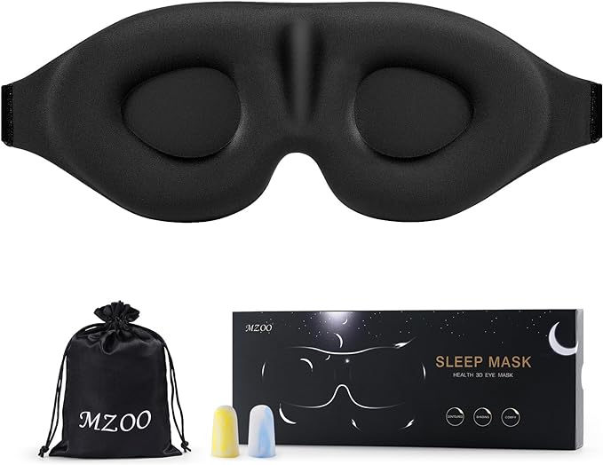 MZOO Luxury ZeroPressure 3D Sleep Mask for All