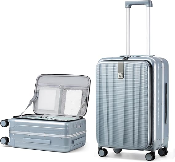 Hanke 20 Hard Shell CarryOn TopOpening TSA Blue