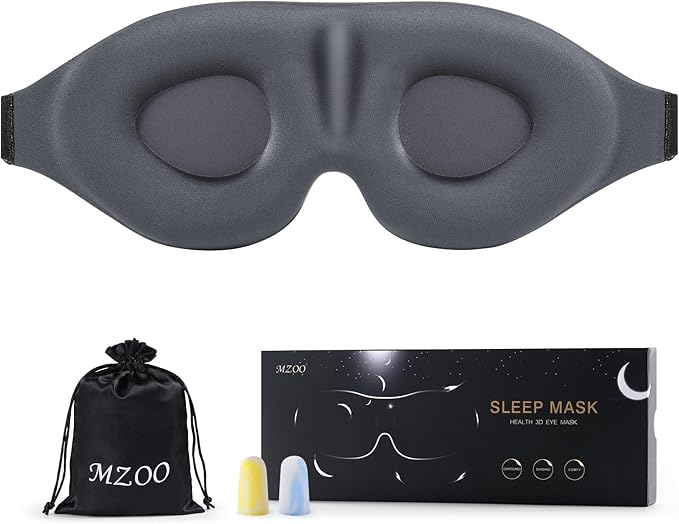 MZOO Luxury ZeroPressure 3D Sleep Mask for All
