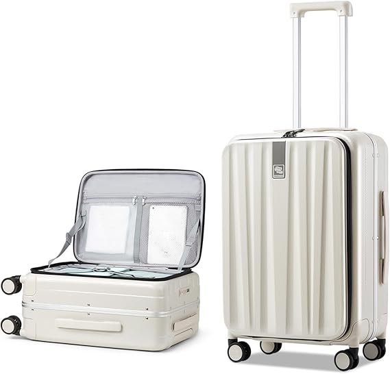 Hanke 20 Hard Shell CarryOn TopOpening TSA Blue