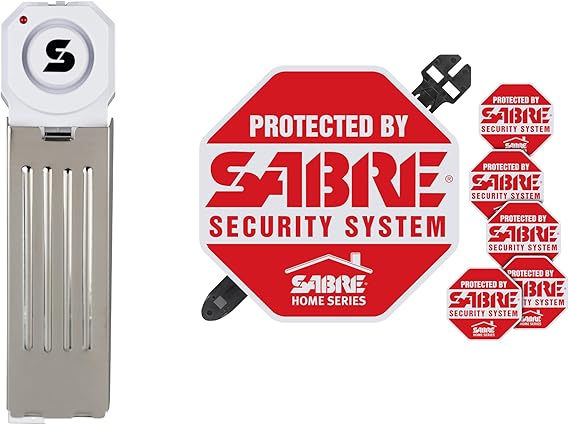SABRE 120dB Wedge Door Stop Alarm Loud Wireless Security