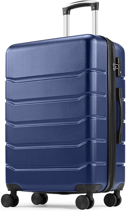 Sweetcrispy Navy Blue 24 Hardshell CarryOn Luggage