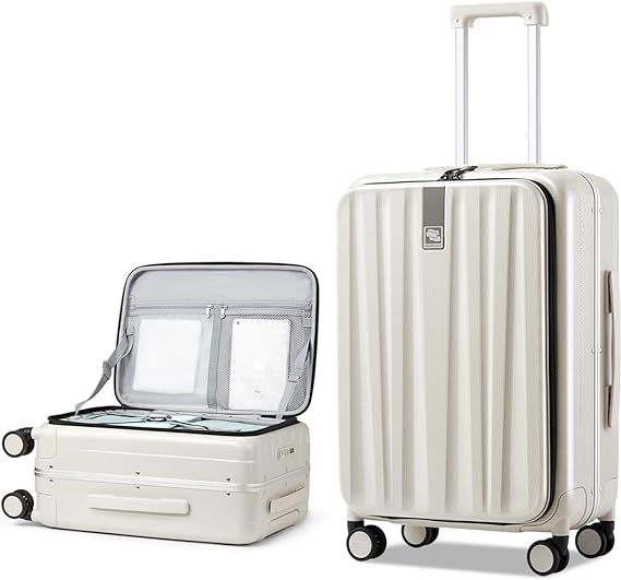 Hanke 20 Hard Shell CarryOn TopOpening TSA Blue