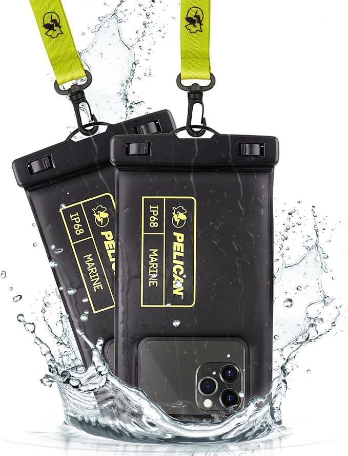 Pelican Waterproof Phone Pouches Float Protect Travel 2Pack