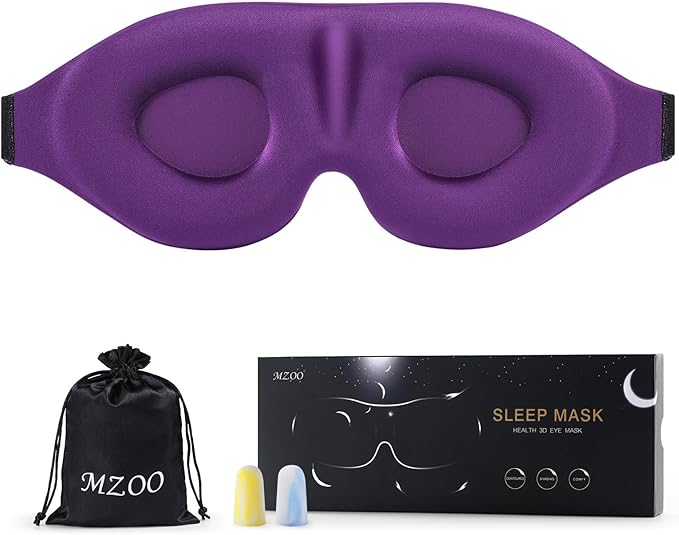 MZOO Luxury ZeroPressure 3D Sleep Mask for All