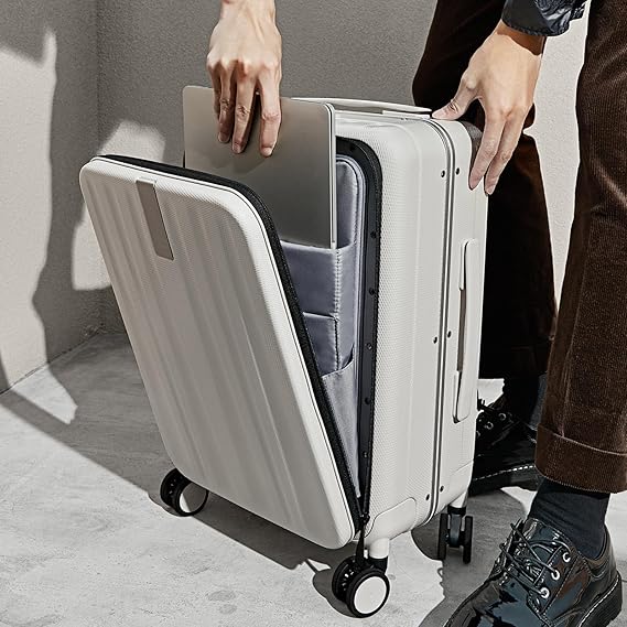 Hanke 20 Hard Shell CarryOn TopOpening TSA Blue