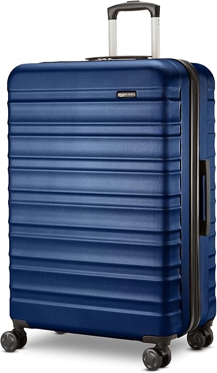 Amazon Basics Rose Gold Expandable Hardside CarryOn Luggage