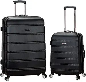 Rockland Navy Hardside Expandable Spinner Luggage 2Piece Set