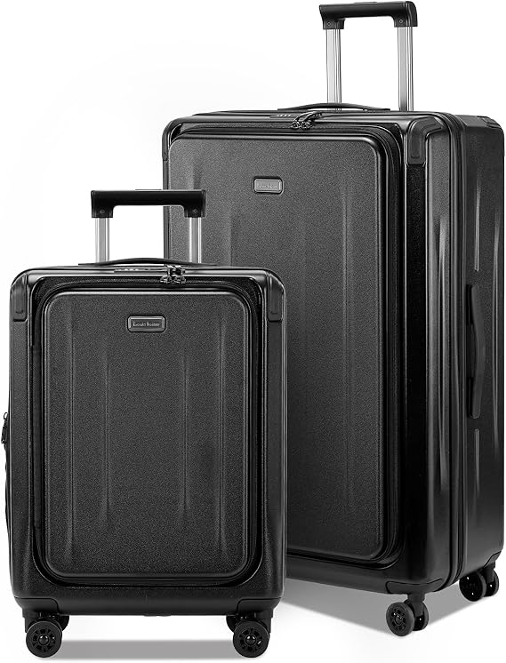 Carry On Luggage, 20Inch & 29 Inch Top Opening Airline Approved ABS+PC Hard Shell Suitcases with Silent Wheels, TSA Lock,Front Pocket and Wet-dry Separated Six-piece Set