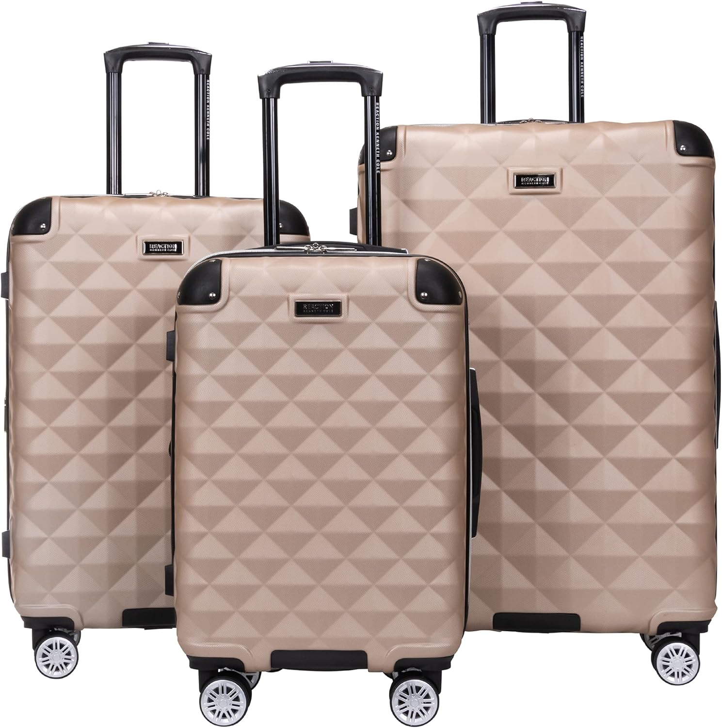 Kenneth Cole REACTION Diamond Tower Lightweight Expandable Spinner Luggage Set