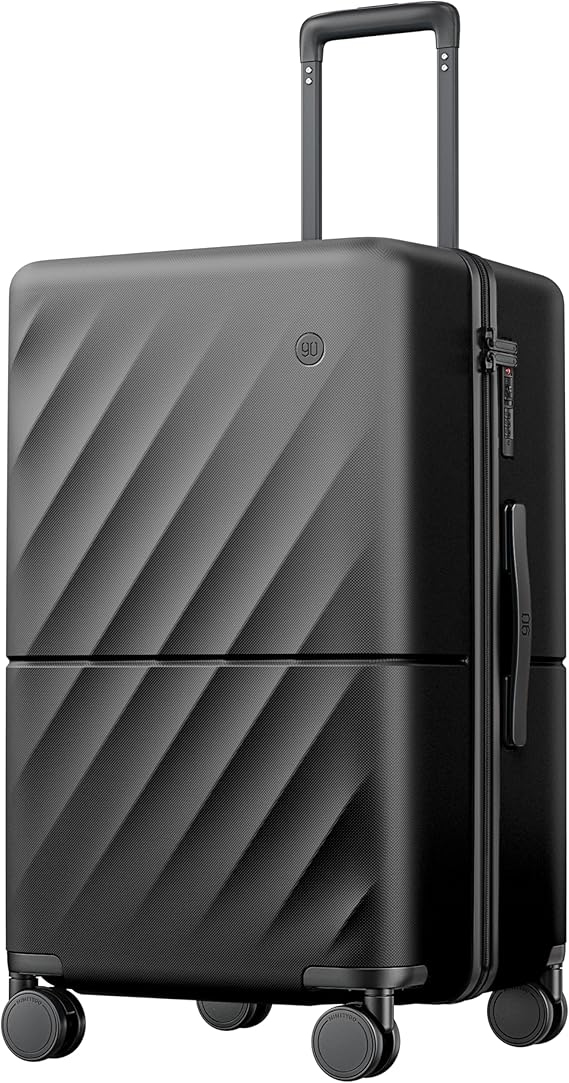 NINETYGO Onyx Black 20 Lightweight CarryOn Luggage
